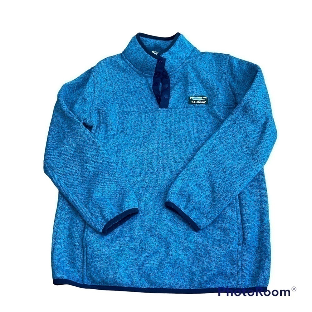 L.L. Bean Blue Knit Pulllover Sweater XL Kids Girls Youth